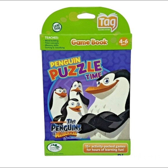 Leap Frog Learn to Read Tag Interaction The Penguins of Madagascar (ages 4-6) - Picture 1 of 3